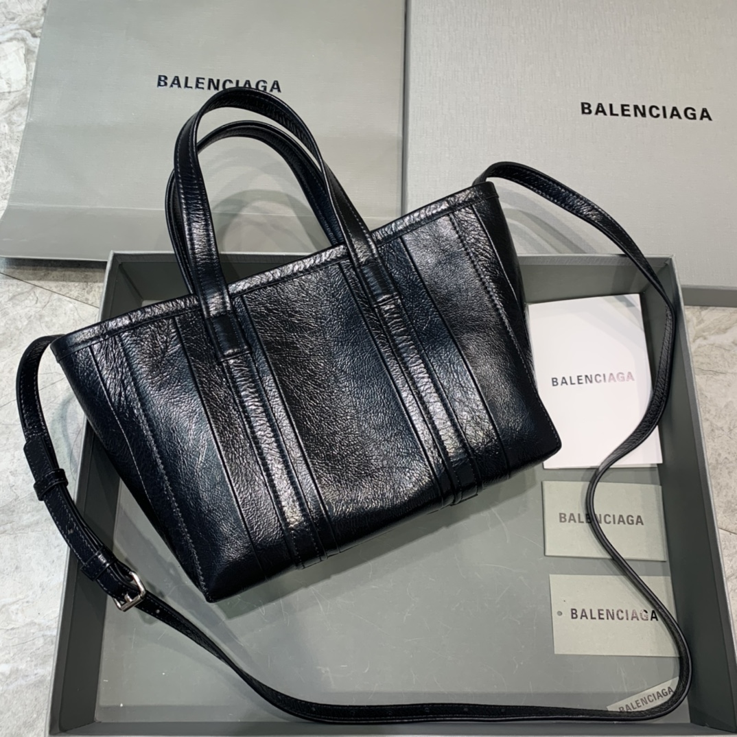 Balenciaga Tote Handbag Shopping Bag Black